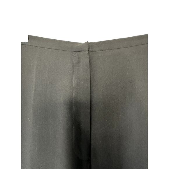 Eileen‎ Fisher Pants Plus Black Silk Lagenlook Chiffon Straight Leg Size 1X - Picture 5 of 11